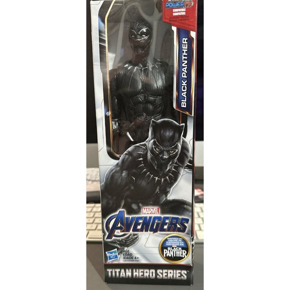 BLACK PANTHER Marvel Avengers Titan Hero Series 12 Inch Hasbro Action Figure New - Picture 1 of 3